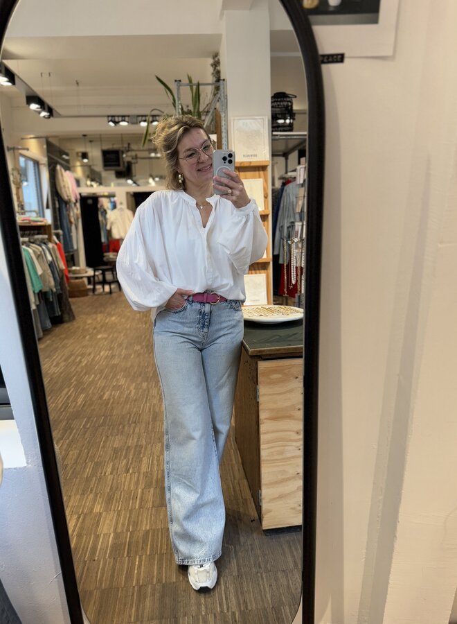 Blusa clásica blanca